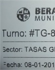 Turno para Tasas Generales
